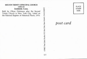 Milton Trinity Episcopal Church, Litchfield, CT Postcard